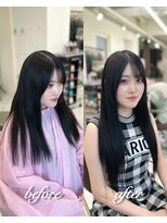 ガルボヘアー 心斎橋店(garbohair)&nbsp;心斎橋プルエクステ黒髪ロングヘアートリートメントもおすすめ
