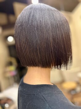 ミルアーツ ヘアープロデュースの写真/【20cm以上切る！】ばっさりカットのオーダー多数★”形を造る”繊細ショート＆ボブの技術に定評◎