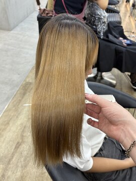 ロンドシエル 横浜(Lond ciel) オリーブグレー/韓国風巻き/レイヤーカット/髪質改善/縮毛矯正