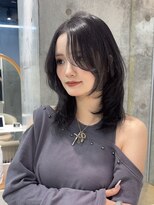 ロンドメリア 天神大名店(Lond Melia) 黒髪カタログ/オリーブグレー/ココアベージュ/小顔に見せるヘア