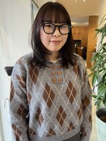 ディグス(DIGS)&nbsp;レイヤーカット　ラベンダーカラー