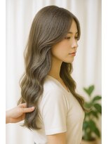 ストーリー バイ ジュエル 関内駅前店(Story by JEWEL) センターパートグレージュウェーブ