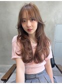 Liberte銀座 ロングレイヤー×透明感オリーブベージュ