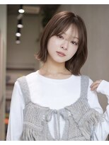 アンアミ キチジョウジ(Un ami Kichijoji)&nbsp;くびれボブ×ベージュブラウン　○堀越太真樹　縮毛矯正