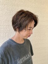バーチミシマ(BIRCH mishima)&nbsp;パーマ可愛いオリーブベージュカラー/圧倒的技術のショートヘア