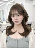 韓国スタイル/ナチュラルくびれヘア_くびれ巻き_レイヤーカット