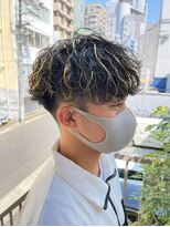 become men's hair 名駅EAST【10月3日 NEW OPEN(予定)】&nbsp;メンズメッシュパーマ×波巻きマッシュ/名古屋/名駅