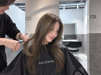 サロウィン 広島(SALOWIN)の写真/【広島/立町】全席半個室★実力派スタイリストによる完全マンツーマン施術で理想スタイルを叶えるサロン◎