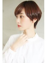 アンドヘアー 西葛西(&-HAIR)&nbsp;黒髪ベージュワンサイドショートブランジュ30代40代大人可愛い