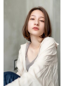 オースティン 門前仲町(AUSTIN) AUSTIN☆外ハネボブアッシュブラウンネオウルフツイストパーマ