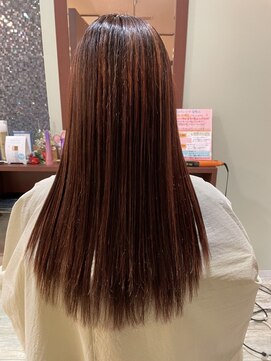 ヘアーズ ジール(hair's Zeal) 大人ハイライト×ピンクカラー