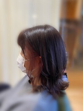 ヘアーアンドリラックス レーヴ 勝田台店(Hair＆Relax reve) イヤリングカラーレイヤーミディ