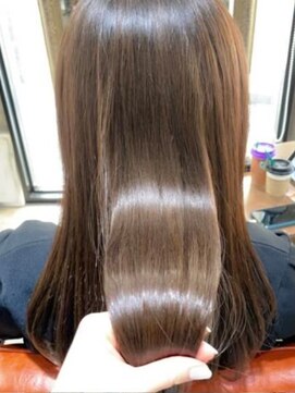 ナンバー エアロ 横浜(N° +aero) 大人可愛い20代30代40代/小顔/縮毛矯正/ショコラベージュ