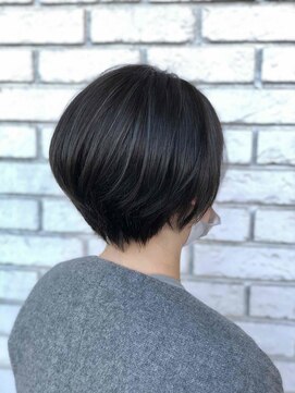 オーガニックエコ 川越(organic+eco) 20代30代大人かわいいショート×グレージュ×ハイライト