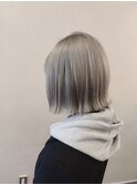 ホワイトシルバー×ボブ【本厚木】