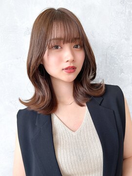 アフロート ルヴア(AFLOAT RUVUA) るなstyle 韓国くびれヘア/外ハネ/顔周りレイヤー/20代30代40代