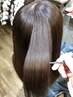 カット＋質感うるツヤ酸性ケアストレート＋ケアカラー＋トリートメント