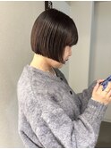 大平/切りっぱなしミニバブストレート髪質改善艶カラー吉祥寺