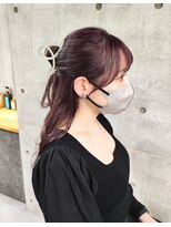 ツミキ ヘアーデザイン(TSUMIKI hair design) ロングレイヤー、結んでも可愛い後れ毛