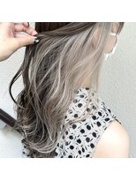 アンド バイ ヘアサロン(AND by hair salon) グレージュ×インナーカラー