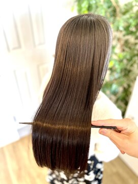 グリーンルームセカンド 結城店(GREEN ROOM. 2nd) シフォンベージュ/髪質改善/縮毛矯正/結城/小山/アイスラテ