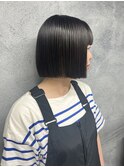 切りっぱなしボブ
