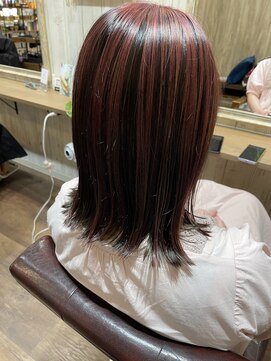 ルアナ 浦和店(Luana) アンブレラカラー×バイオレットピンク