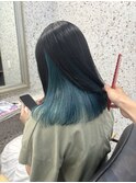インナーカラー ターコイズグリーン