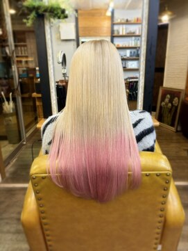 トルチェ(toRtue) ブロンドベージュ×ピンク