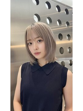 ルージュシー 堀江(RU10C) セミロングアンブレラカラーミニウルフショートウルフ前髪50代