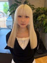 ラヴィズム 長岡店(LUVISM)&nbsp;韓国/顔周りレイヤー/ダブルカラー/ベージュ/前髪新潟長岡宮関