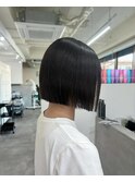 切りっぱなしボブ