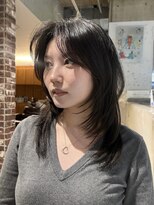 ノラ ヘアーサロン(NORA HAIR SALON)&nbsp;ハッシュカット韓国レイヤーカット2wayシースルーバング