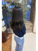 韓国風暗髪　BLACK navy