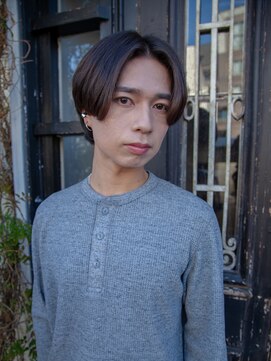 メンズエーバイフー 江坂(Men's A BY WHO) Men's A BY WHO江坂/センターパート/メンズミディアム