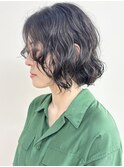 【morio松戸 石山】黒髪ボブパーマボブレイヤーパーマ前髪なし