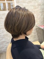ダマーニ 表参道(DAMANI)&nbsp;大人丸みショートボブ × シアーベージュハイライト