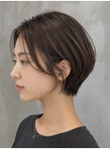 逗子葉山ショートボブ前髪長めショートハンサムショート眉毛m143