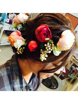 ヘアーアンドハッピー ココバーキン(Hair&Happy CoCoBirkin) 成人式 卒業式flowerdecoration 5