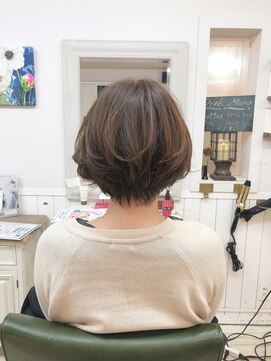 マノンヘアーデザイン(manon hair design..) 大人可愛い丸みショートボブ