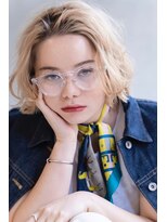 ロジッタ(ROJITHA)&nbsp;【ROJITHA】ラフウェーブロブ×ミルクティベージュ