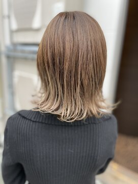 ピカイチ 上通店(pikA icHi) *pikAicHi*外ハネボブ×ハイライトカラー