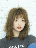 Lond　短めバング×ゆるふわロング