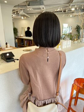 ピシェ ヘア デザイン(Piche hair design) まとまるワンレンボブスタイル