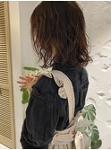 【三ツ井純】結んでもかわいい後れ毛パーマ毛先パーマアンニュイ