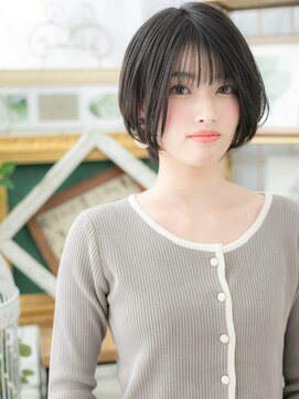 カバーヘア ブリス 戸田公園西口店(COVER HAIR bliss) バレイヤージュ前下がりショートマッシュc5戸田公園20代30代40代