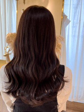 アンド ラ ブランシュ(&.La Blanche) ロングヘア/グレージュカラー/ココアベージュ/黒髪カタログ/大宮