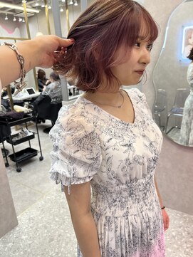 ロンド レア 天神大名店(Lond Le’a) ダブルカラー/インナーカラー/イヤリングカラー/ペールベージュ