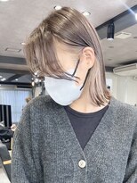 ツキ 横浜店(tuki)&nbsp;ミルクティーベージュダブルカラーケアブリーチインナーカラー