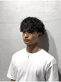 波巻きパーマ/メンズパーマ/メンズカット/アッシュカラー